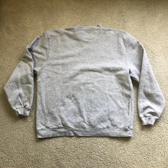 Reebok NFL Minnesota Vikings Football Brett Favre Crewneck Sweatshirt Large Gray - Picture 5 of 6